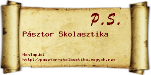Pásztor Skolasztika névjegykártya